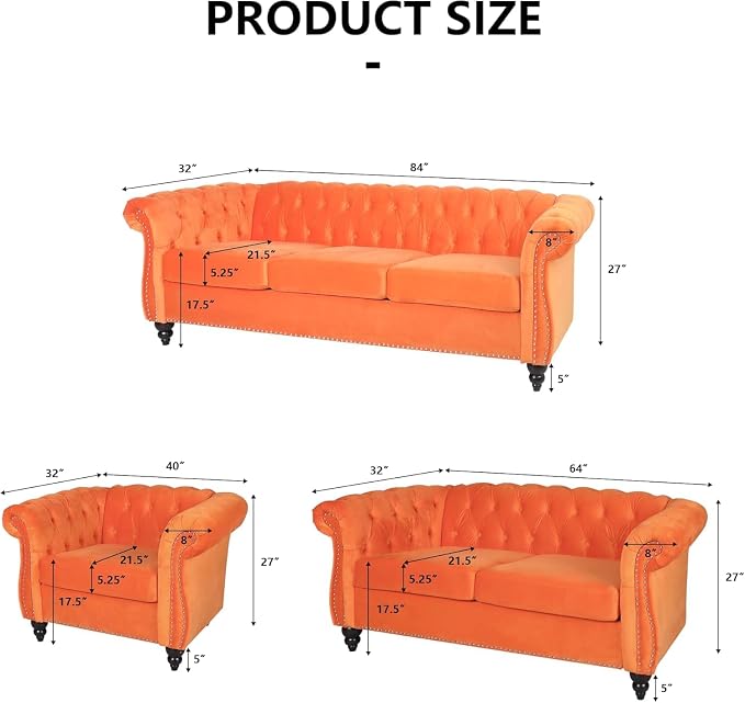 Mid-Century Sofa Chair, Velvet Accent Chair - Image 3