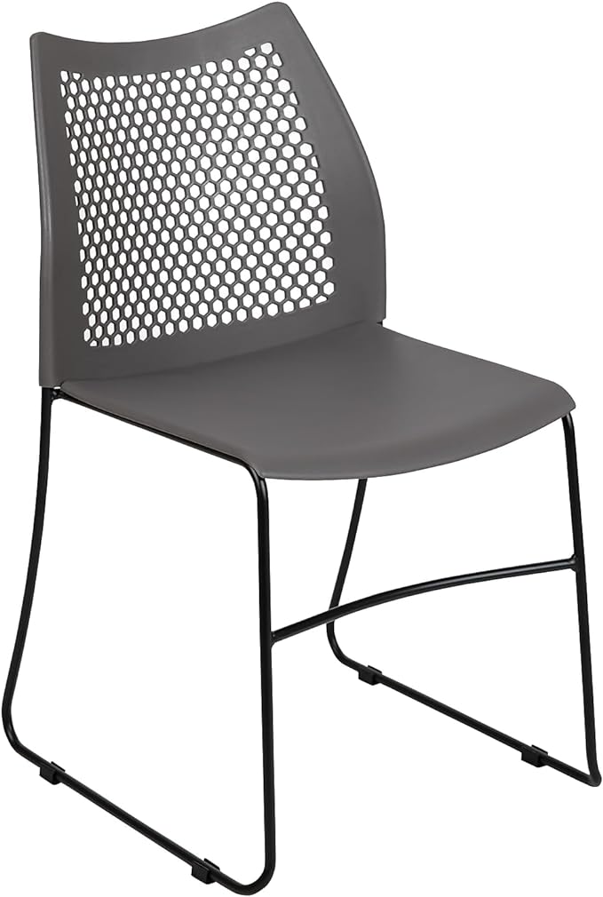 Flash Furniture HERCULES Series 661 lb. Capacity Gray Stack Chair by FlashFurniture
