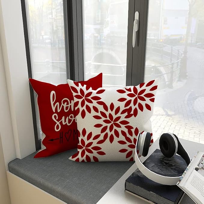 YCOLL Christmas Pillow Covers 20x20 Set of 4, Modern Sofa Throw Pillow Cover - Image 3