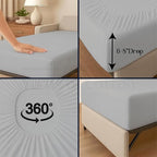 Sleeper Sofa Bed Sheet, 100% Cotton 400 Thread Count, 4 Piece Set, Deep Pocket - Image 10
