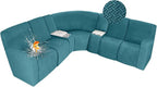 ALIECOM 100% Waterproof Recliner Sectional Couch Covers L Shape Stretch Corner by ALIECOM