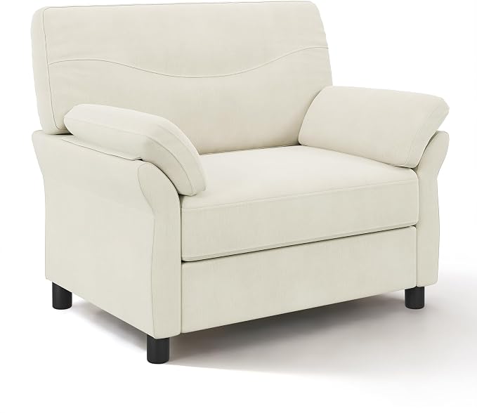 44.5" Oversized Accent Chair, Comfy Chenille Fabric Living Room Chairs - Image 8
