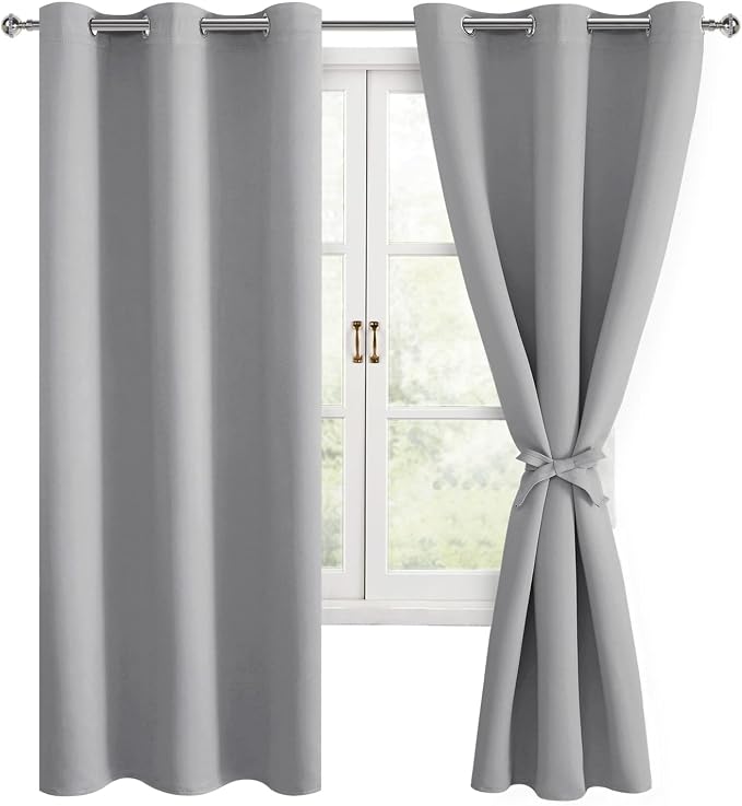 Blackout Curtains for Bedroom, 42 x 63 Inches Length, Window Curtains for by Hiasan