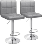 Homall Bar Stools Modern Velvet Adjustable Swivel Barstools, Armless Hydraulic by Homall