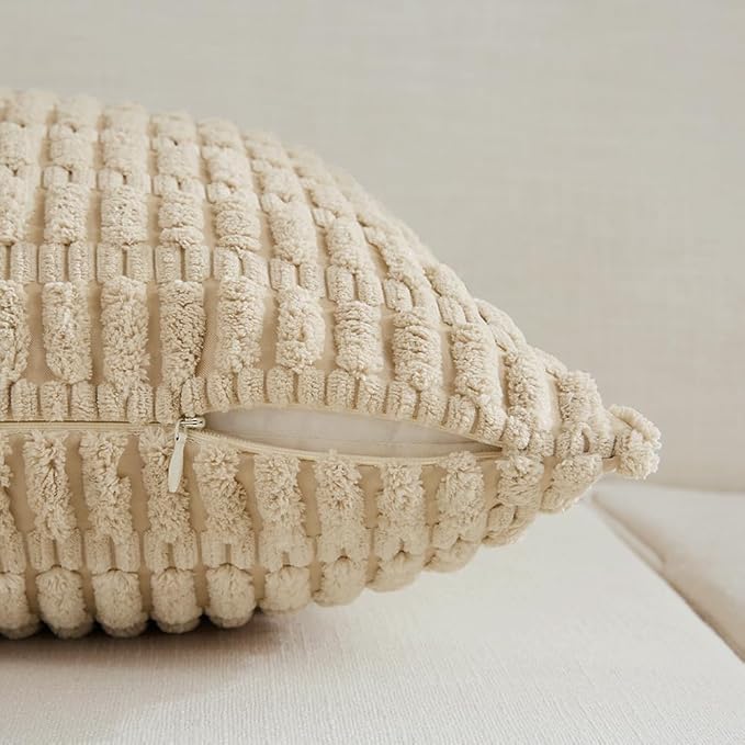 Fancy Homi 4 Packs Decorative Throw Pillow Covers - Image 3