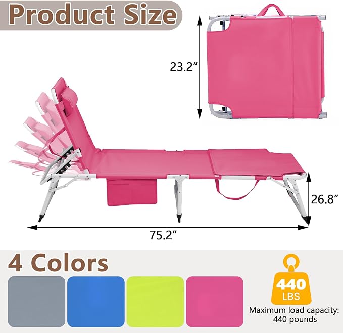 3-in-1 Heavy Duty Tanning Chair - Image 2