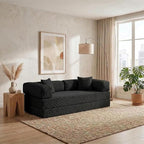 78" 4-in-1 Convertible Sofa Bed, Boneless Corduroy Sleeper Couch - Image 7