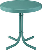 Crosley Furniture Griffith Weather Resistant Retro Metal Outdoor Side Table by CrosleyFurniture