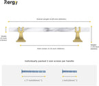 Rergy Cabinet Handles Marble Drawer Pulls and Knobs, T-Bar Hardware - Image 2