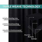 NICETOWN Truly Blackout Curtains 57 inches Length, 2 Thick Layers Completely - Image 6