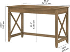 Bush Home Key West 48W Writing Desk in Reclaimed Pine - Image 3