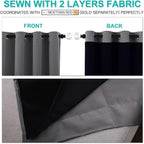 NICETOWN Total Shade Curtains and Draperies, Heavy-Duty Full Light Shading - Image 5
