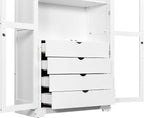 VilroCaz 75'' Tall Kitchen Pantry, Wood Freestanding Kitchen Storage Cabinet - Image 7