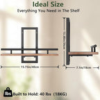 Sbosbo Floating Shelves for Wall, Plant Shelf Indoor, Wall Planters for Indoor - Image 3