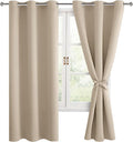 Blackout Curtains for Bedroom and Living Room, 42 x 72 Inch | Light Blocking by Hiasan