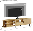 86.6" Mid-Century TV Stand - Image 2