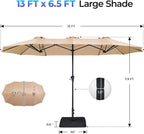 SUPERJARE 13FT Outdoor Patio Umbrella - Image 8