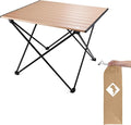 VILLEY Portable Camping Side Table, Ultralight Aluminum Folding Beach Table by VILLEY