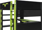 Full Size Gaming Loft Bed with Integrated Desk & RGB LED Lights, Pro-Gamer Bunk - Image 6