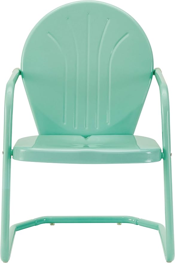Crosley Furniture Griffith Outdoor Chair, Retro Metal Patio Chairs - Image 4