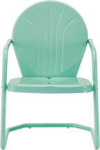 Crosley Furniture Griffith Outdoor Chair, Retro Metal Patio Chairs - Image 4