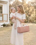 Blissful Diary Baby Diaper Caddy Organizer, Stylish Storage Basket - Image 2