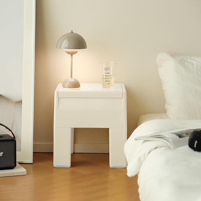 Nightstand Bedside Table with Storage Space, Dorm and Small Spaces, Easy - Image 2
