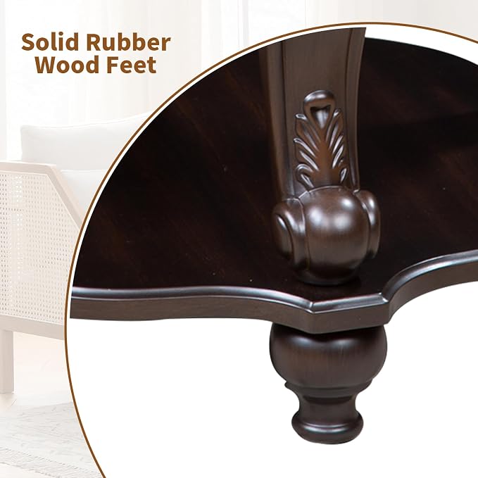 LKTART 22" Victorian Vintage Round End Table - Image 8