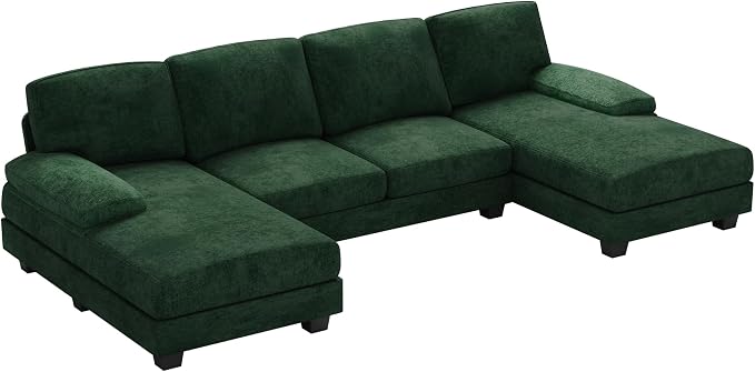 Furniwell Convertible Sectional Sofa Couch, 4 Seat Sofa Set - Image 7