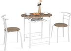 VINGLI 3 Piece Dining Set, Small Kitchen Table Set by VINGLI