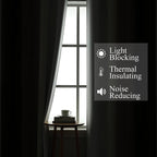 Brown and Greyish White Blackout Curtains 52Wx63L 2 Panels | Ombre Curtains - Image 3