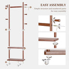 Taitiy Coat Rack Freestanding Clothing Rack - Image 7