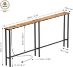 Keelian 78" Narrow Console Sofa Table - Image 2