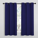 NICETOWN Navy Blue Blackout Curtains 68 inches Length by NICETOWN