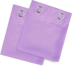 Blackout Curtains 66 x 72 Inch Long Lavender Curtains Set of 2 Panels Room - Image 9