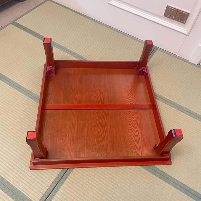 DAMEDAI Square 80X80cm Korean Floor Table Folding Legs Luxury Antique Home - Image 5