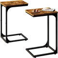 QEEIG C Table Side Table Set of 2 Living Room Sets C Shaped Couch Tray End by QEEIG