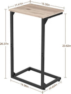 AMHANCIBLE C Shaped End Tables, Couch Side Tables that Slide Under, TV Trays - Image 3