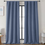 Simplebrand Denim Blackout Curtains by Simplebrand