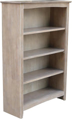 Shaker Solid Wood Bookcase, Washed Gray Taupe - Image 5