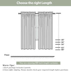 Sheer Curtains 63 inch Length 2 Panels Set, Light Weight Soft Solid Light - Image 8