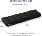IPYNBAP Outdoor Bench Cushion, Waterproof Bench Cushion - Image 2