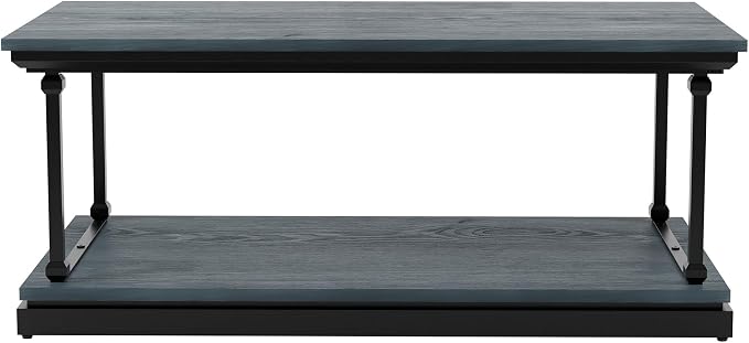 24/7 Shop at Home Ambridge Transitional Multi-Storage Wood 2-Piece Coffee Table - Image 6