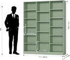 FACBOTALL Triple Wide Bookshelf, 6 Tier Large Bookshelf, Bookcase - Image 3