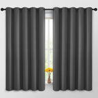Yakamok Room Darkening Curtains 62x63 inch Length Charcoal Grey-Living Room | 2 by Yakamok