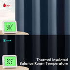 MIULEE Blackout Curtains for Bedroom 2 Panels 40 x 96 Inch Long Stone Blue | - Image 3