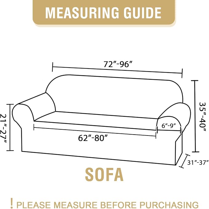 H.VERSAILTEX Printed Couch Covers Printed Sofa Cover High Stretch Couch Cover - Image 4