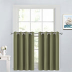 Yakamok Sage Room Darkening Window Curtains 52x36 Inch by Yakamok