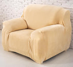 vctops 1-Piece Velvet Plush Stretch Chair Sofa Slipcover Soft Fuzzy Fluffy by vctops