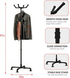 Industrial Coat Rack, Metal Pipe Coat Rack Stand Freestanding - Image 5